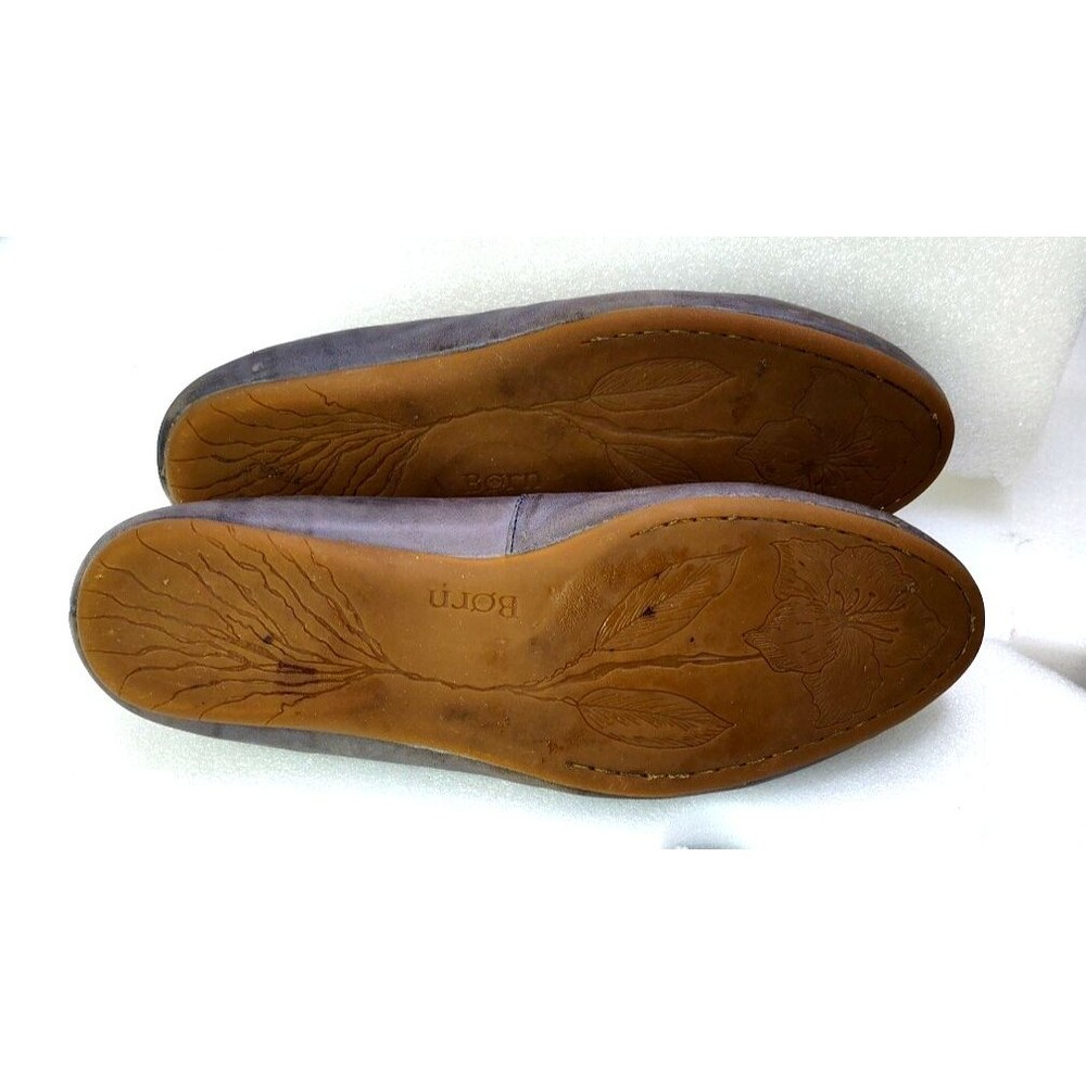 Born Womens Maple Campanula Gray Leather Slip On Flat Loafers Size 9.5/ 41 - Picture 10 of 12